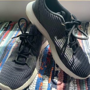 Black Reebok sneakers